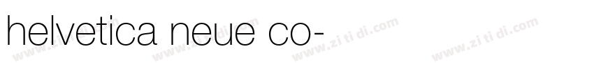 helvetica neue co字体转换